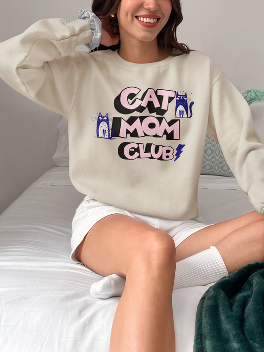 Cat Mom Club Sweatshirt – For the Cat Mom Who Needs No Explanation - WhiskersMethod
