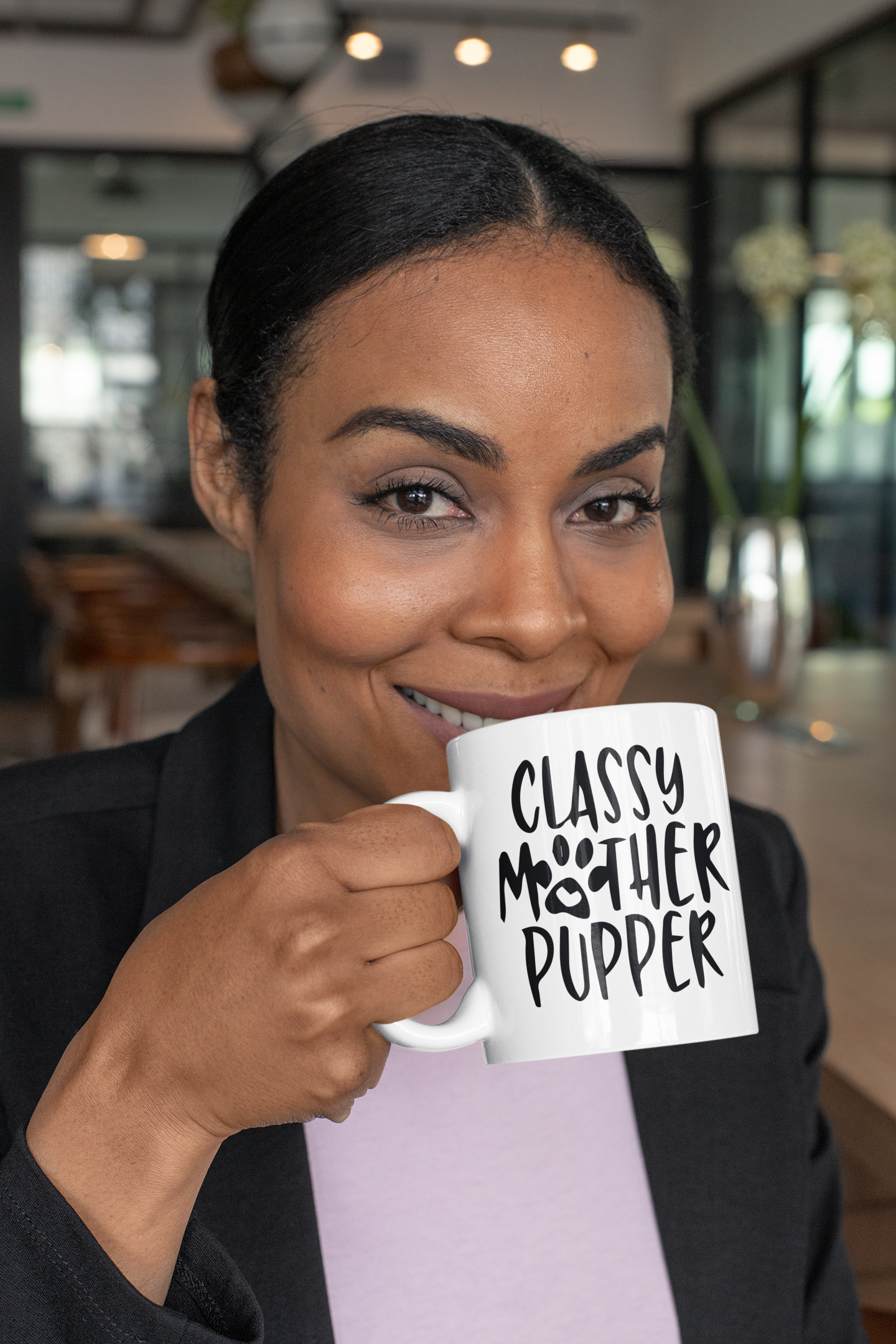 Classy Mother Pupper Mug – Funny Dog Mom Coffee Mug in Black | Gift for Dog Lovers - WhiskersMethod