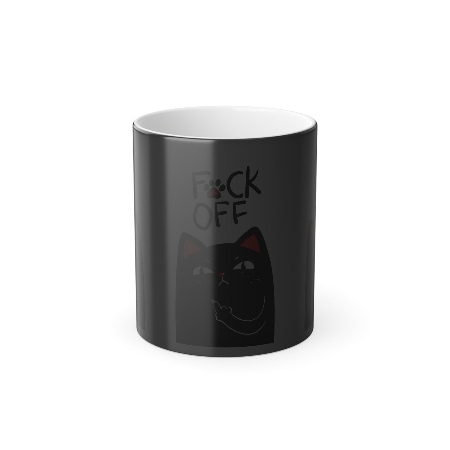 Black Cat Color Morphing Mug11oz – Reveals Hidden Design with Hot Drinks | Funny Cat Gift - WhiskersMethod