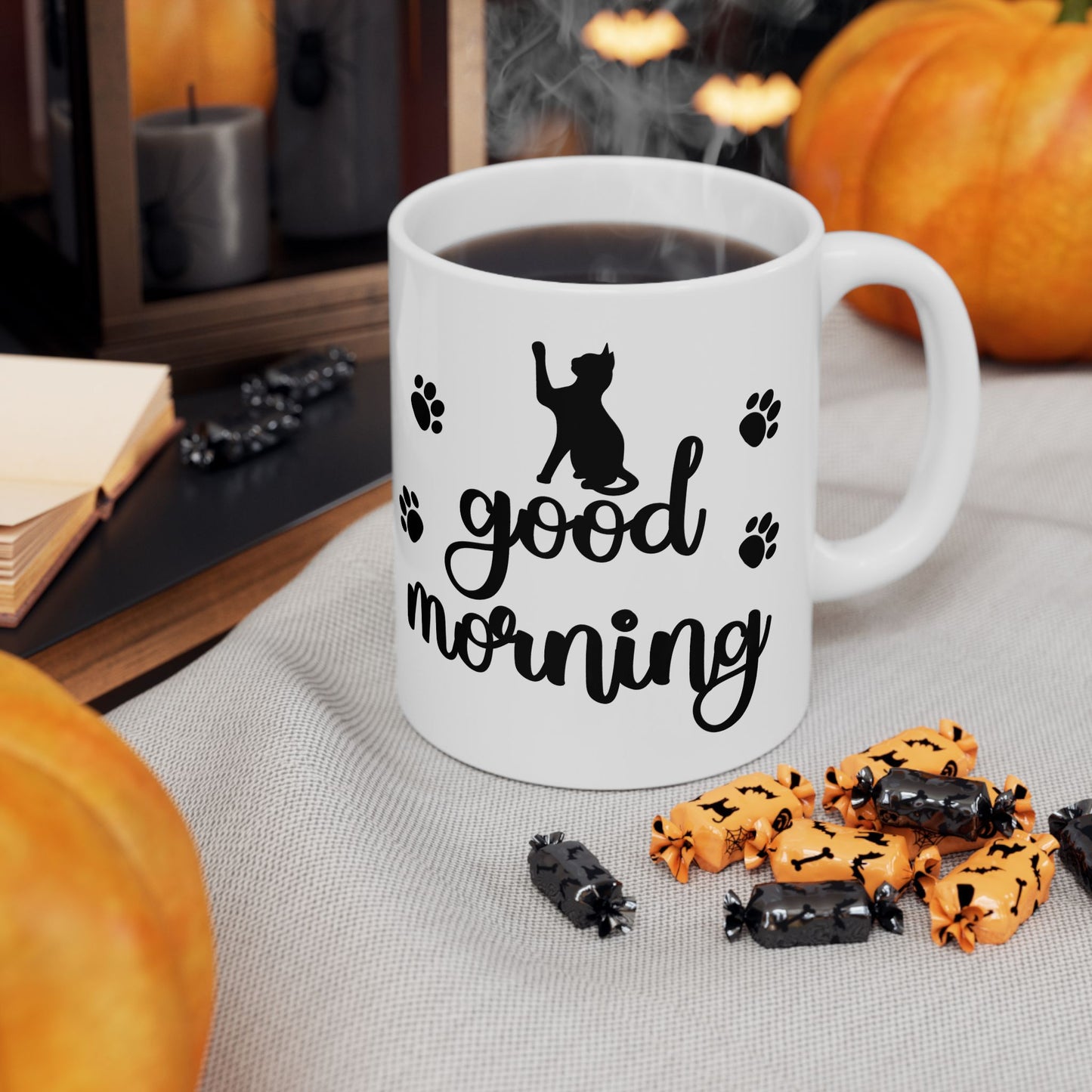 Good Morning Cat Mug | Start Your Day with Paws and Positivity