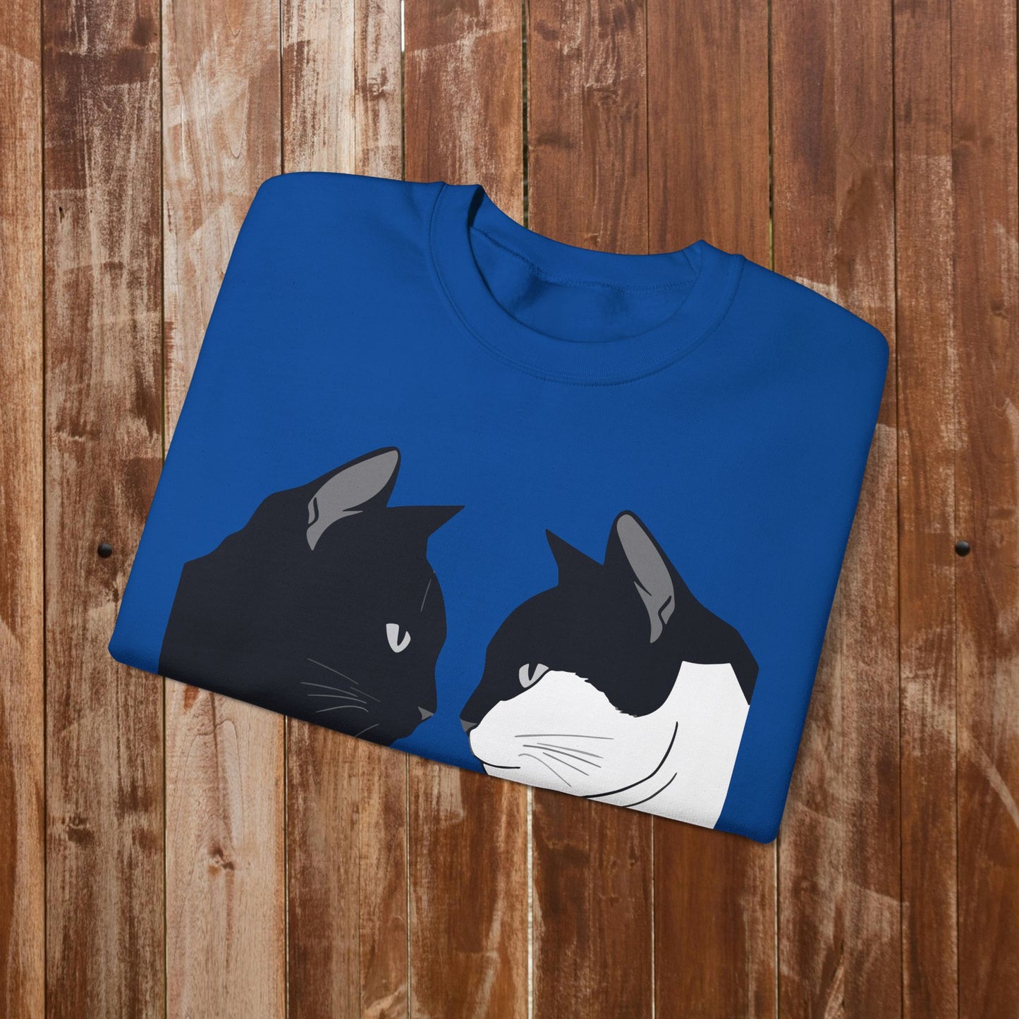 Cat couple sweatshirt cardinal red connection gift