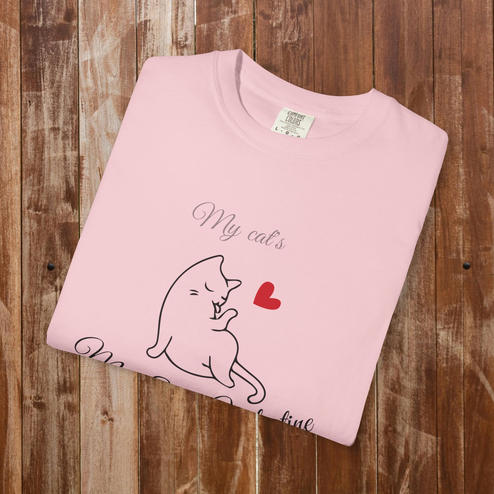 Cat Valentine Purrs to Roses t-shirt white cat gift