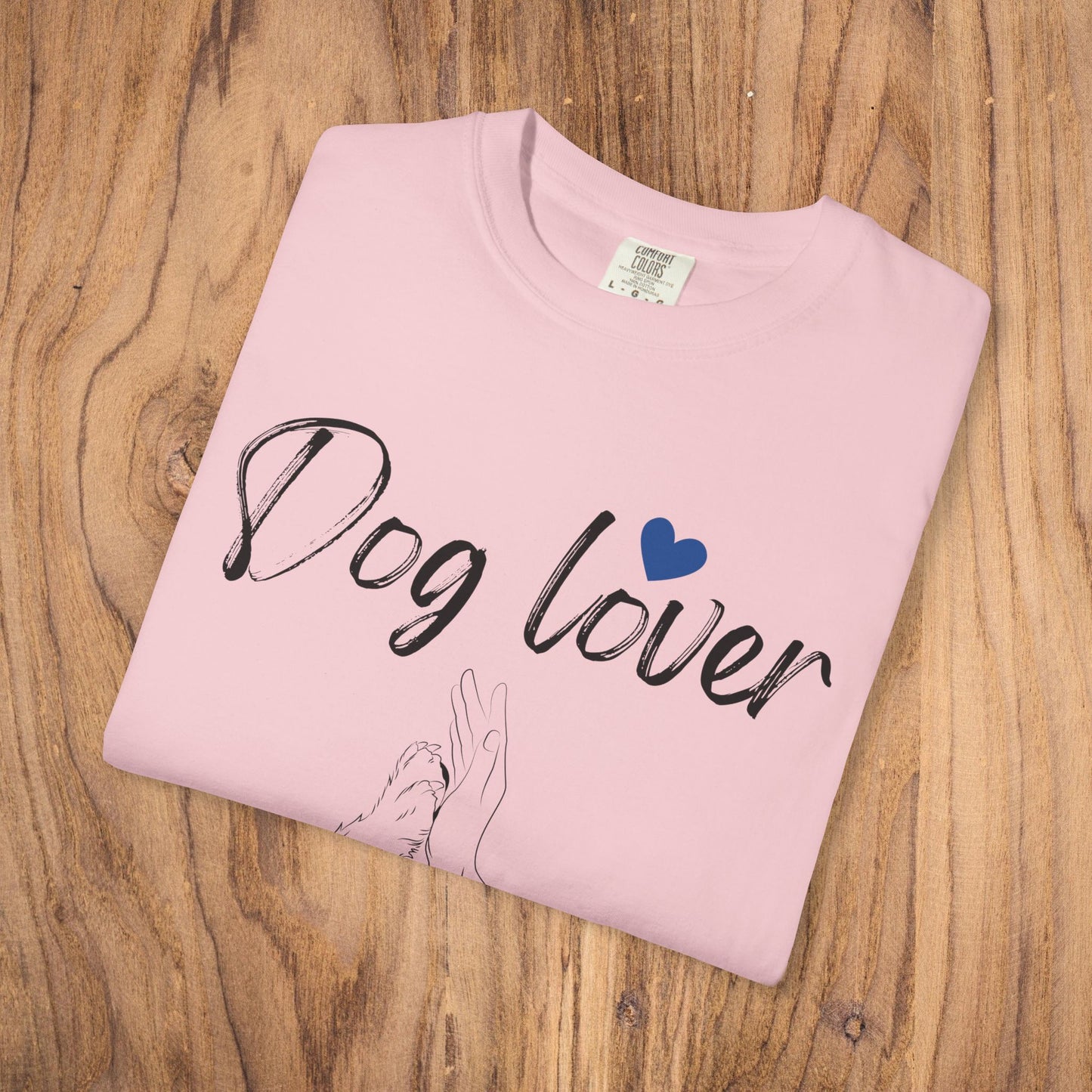 Dog Lover paw hand harmony t-shirt white dog gift
