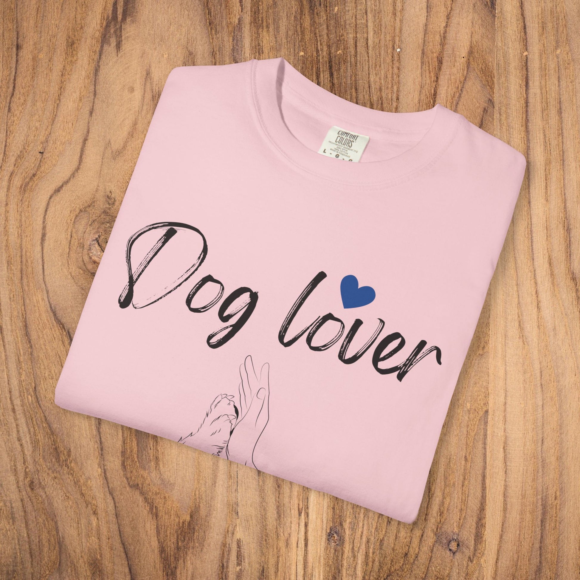 Dog Lover paw hand harmony t-shirt white dog gift