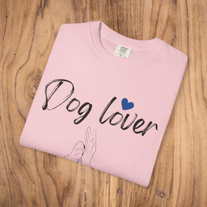 Dog Lover paw hand harmony t-shirt white dog gift