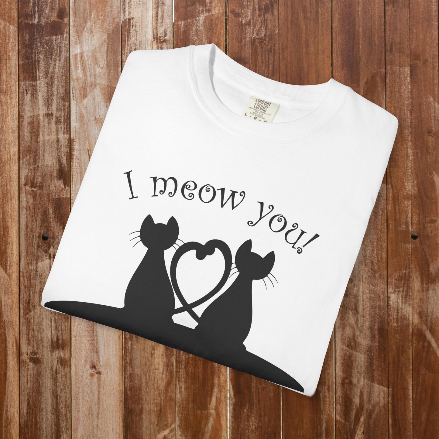 I Meow You cat love t-shirt purple cat lover gift