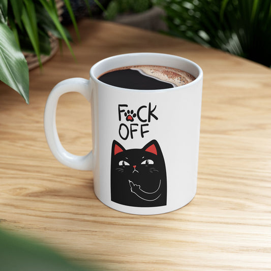 F*ck Off Cat | For When You Need Your Coffee Before Conversation