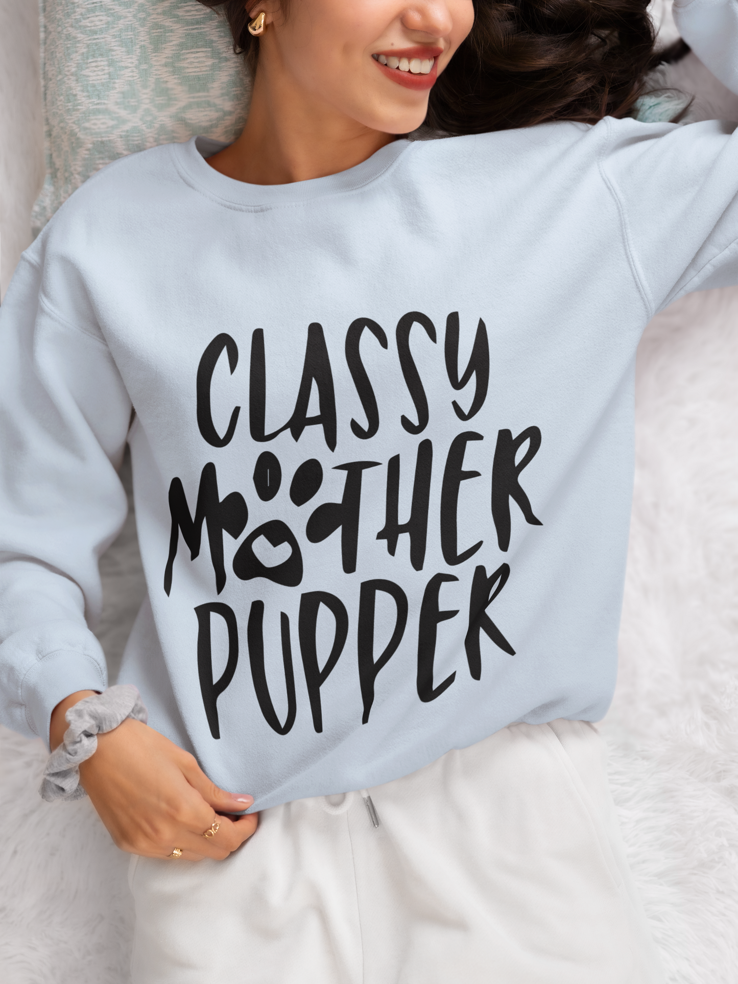 Mother Pupper long sleeve shirt brown dog mom gift