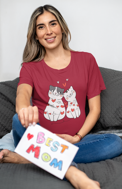 Cat Couple Hearts Valentine t-shirt sport grey cats gift