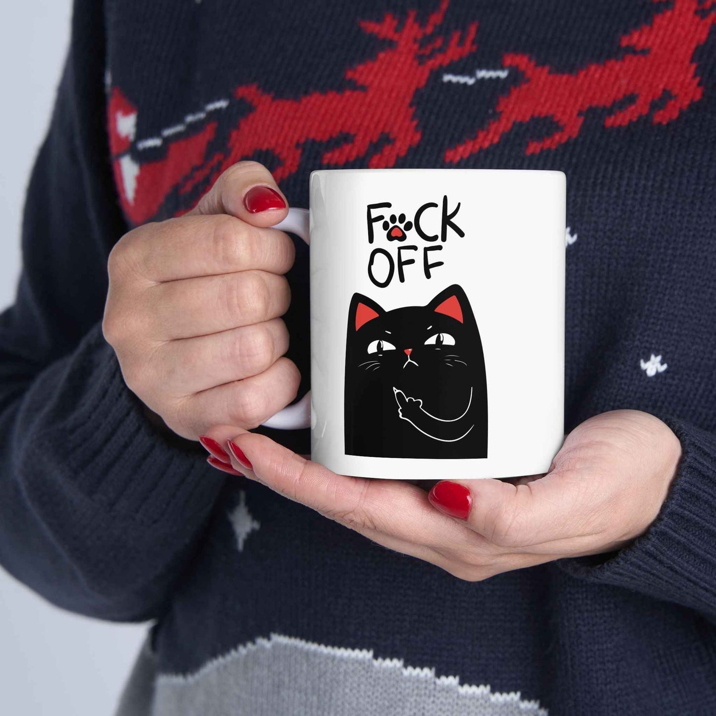 F*ck Off Cat | For When You Need Your Coffee Before Conversation