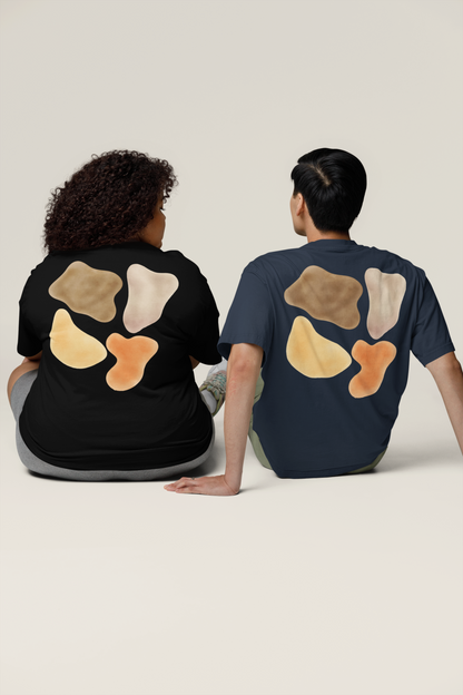 Calico Cat Graphic Tee |Retro Patch Design | Garment Dyed T-Shirt