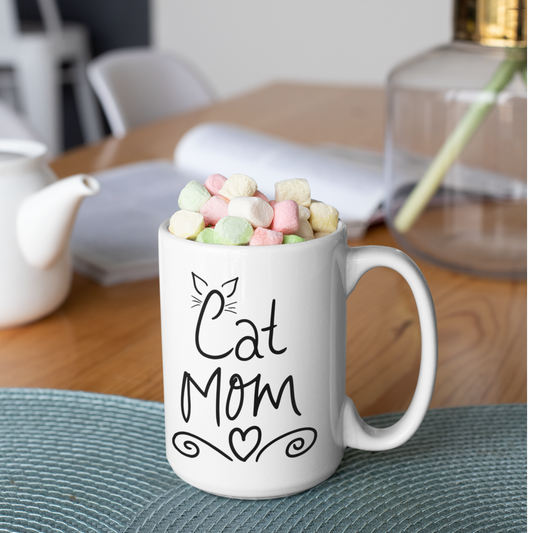 Cat Mom” Mug | For Proud Kitty Mamas