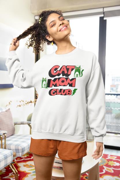 Cat Mom Club Sweatshirt – Because Every Cat Deserves a Mom Who Wears It - WhiskersMethod