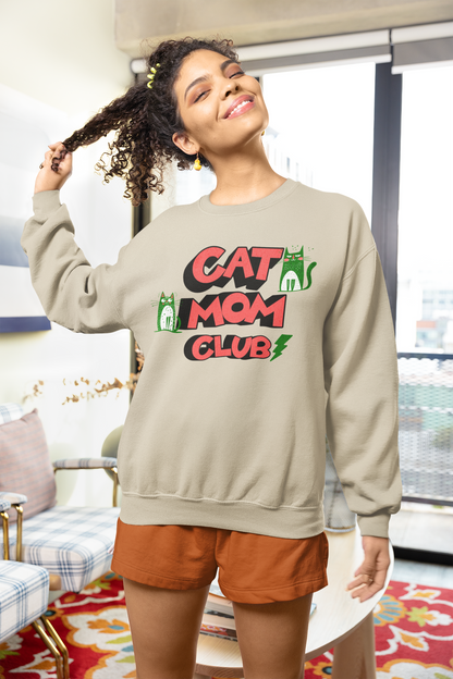 Cat Mom Club Sweatshirt – Because Every Cat Deserves a Mom Who Wears It - WhiskersMethod