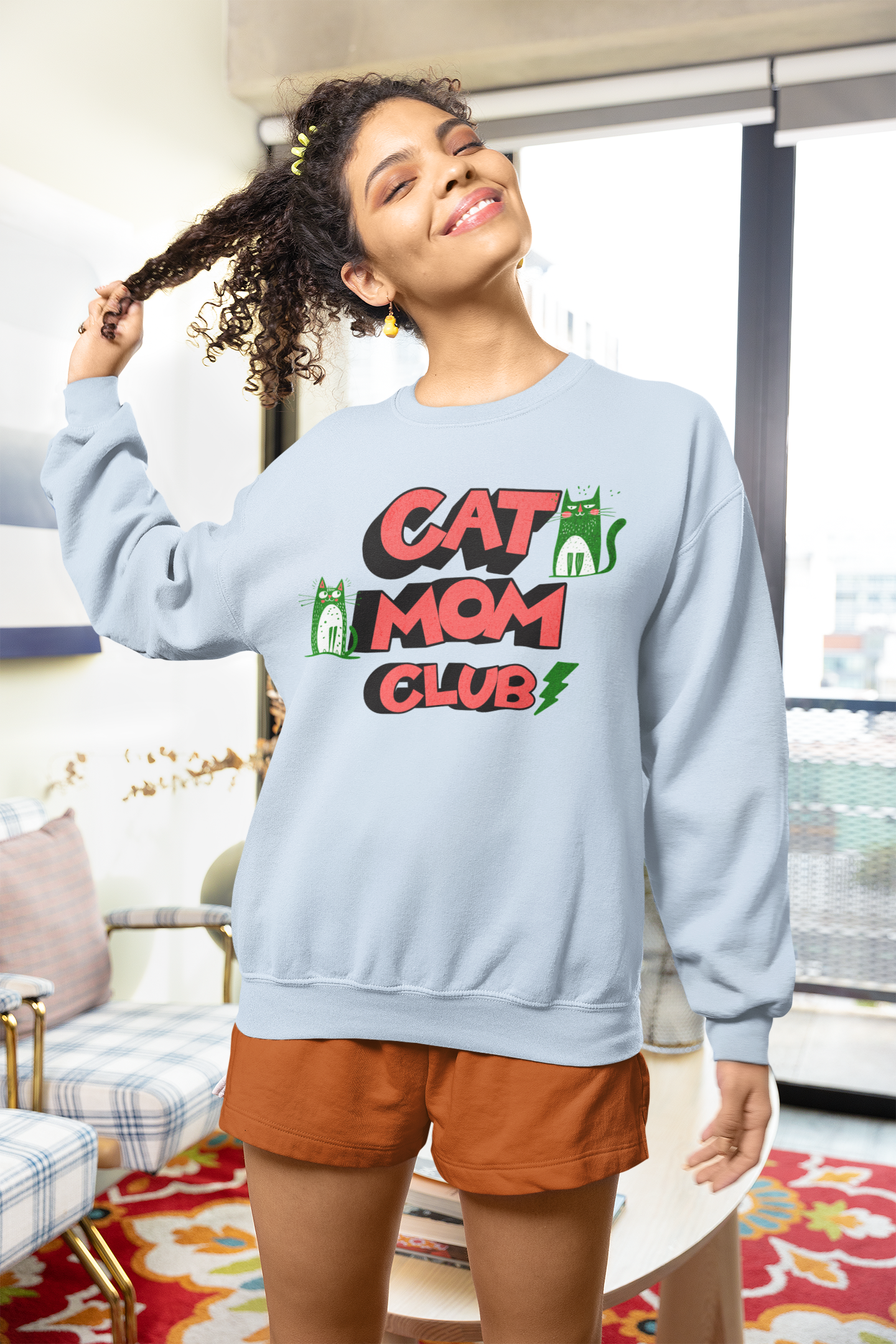 Cat Mom Club Sweatshirt – Because Every Cat Deserves a Mom Who Wears It - WhiskersMethod